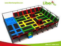 Customized Size Indoor Trampoline Park With Foam Pit